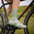 VeloToze Überschuh Silicone Snap Road lang L (43-46) dusty green - warm, wasserdicht & aerodynamisch