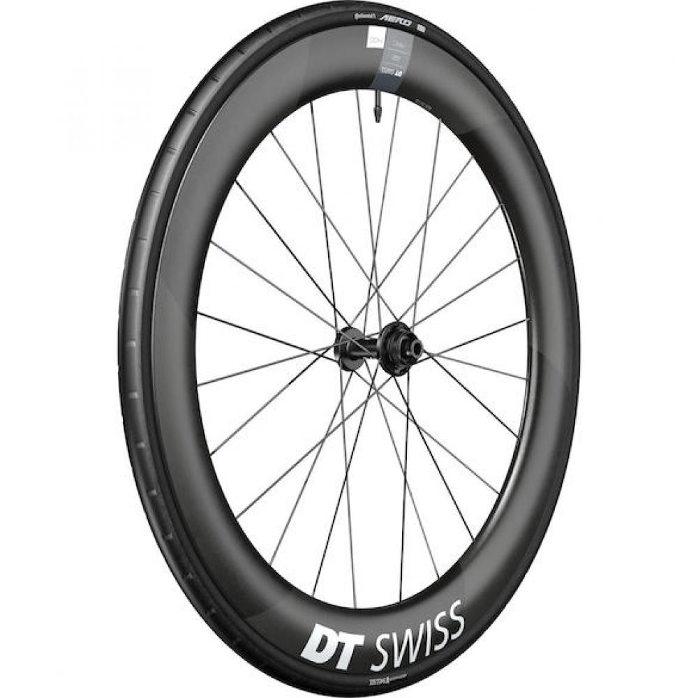 DT Swiss Laufrad ARC 1400 Dicut Disc 622 x 62 mm Schwarz - aerodynamisches Carbon-Vorderrad