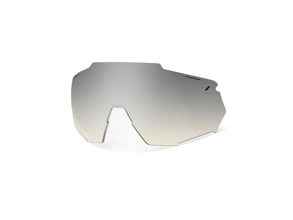100% Racetrap 3.0 - Mirror Replacement Lens unis low-light yellow silver - klare Sicht bei wenig Licht