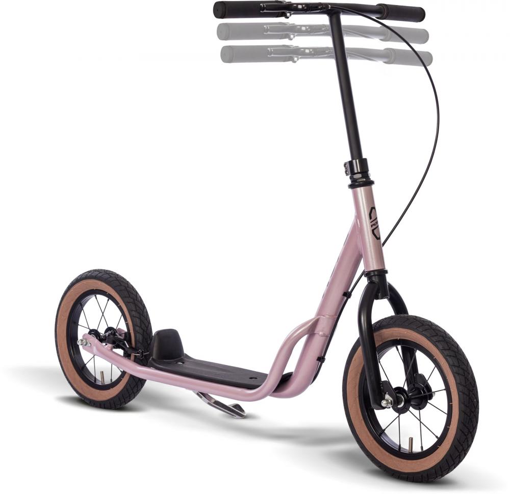 PUKY R 07 L Kinderroller - Pearl Pink, 12 Zoll Luftreifen, V-Brake hinten, Seitenständer, 6,4 kg, ab 4,5 Jahren