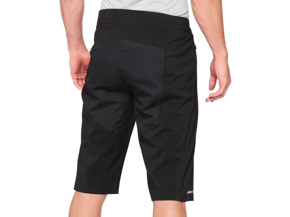 100% Hydromatic Short 32" black - wasserdichte MTB-Short für nasse Bedingungen