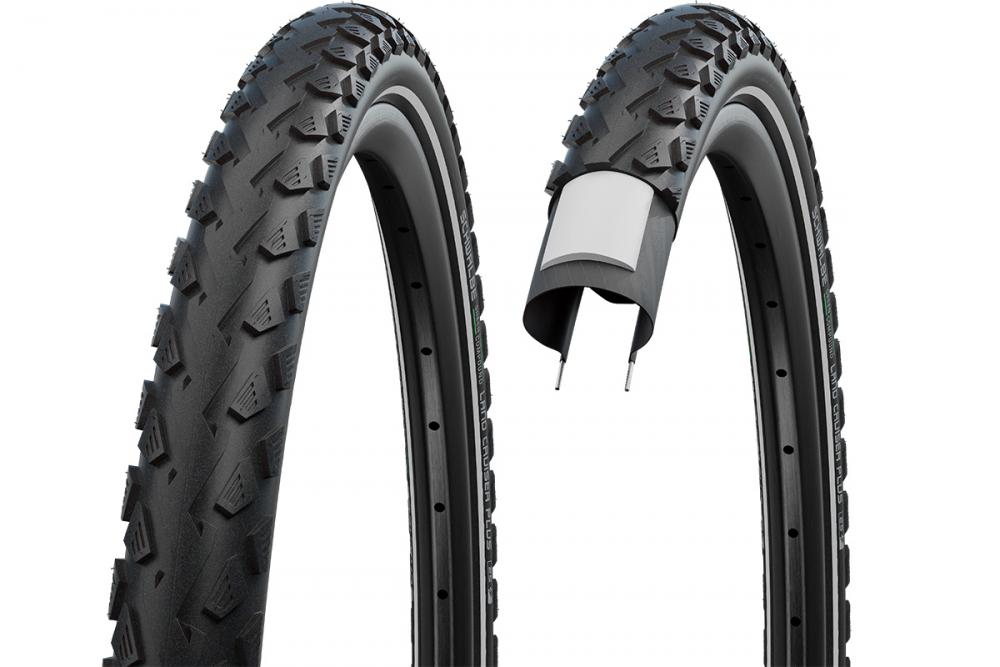 Schwalbe Land Cruiser Plus 26x2.00 Drahtreifen mit Pannenschutz, im Schnitt und ganz.