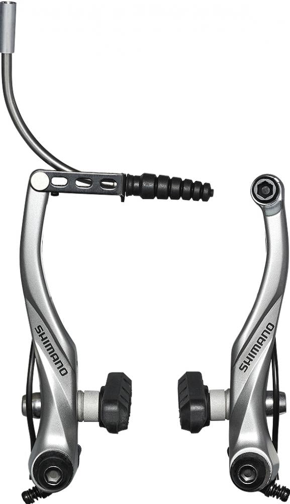 SHIMANO V-Brake ALIVIO BR-T4000 HR, silberne hintere Felgenbremse.