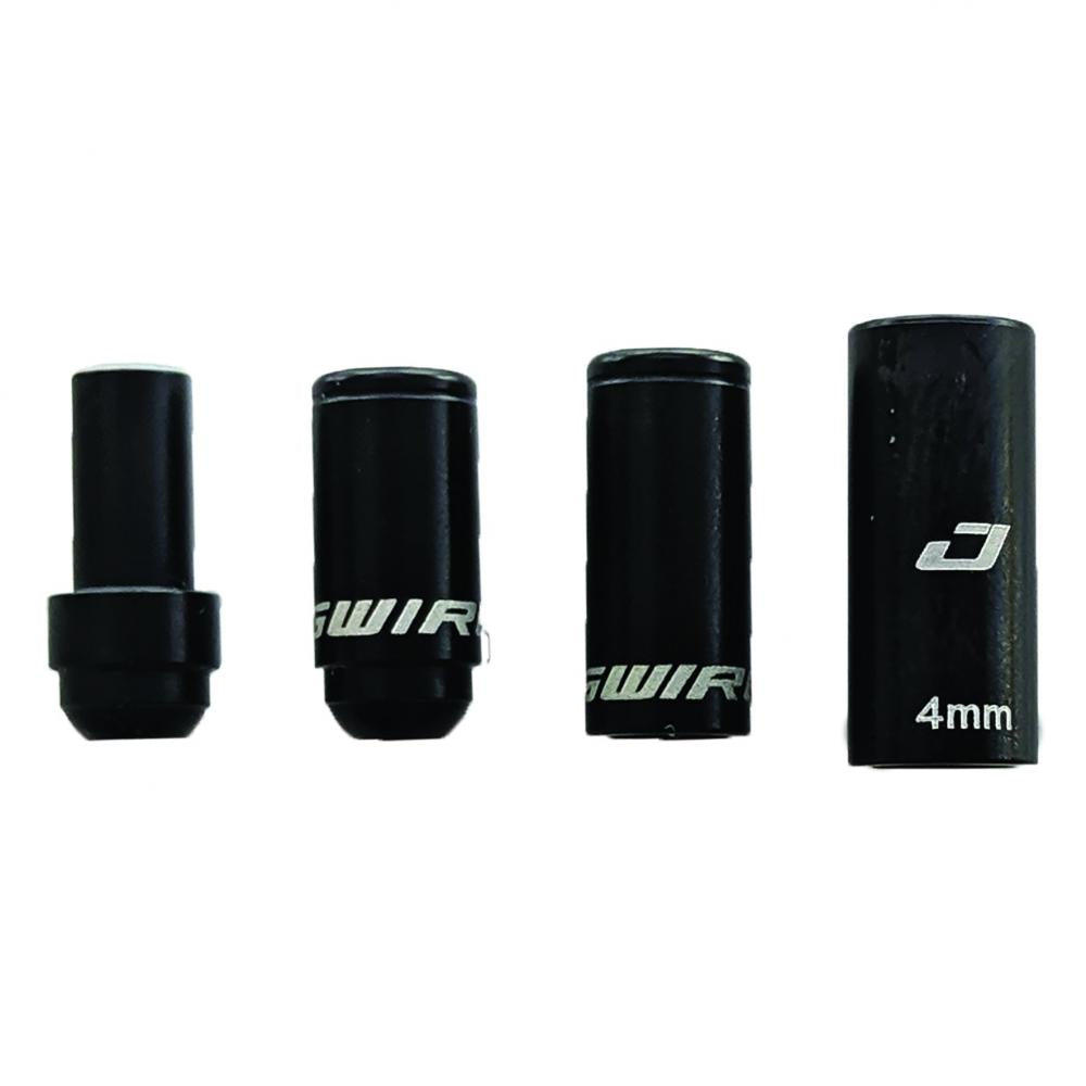 Jagwire Elite Link Endkappen Schaltzugset Schwarz - Road & Mountain