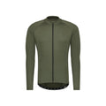 BBB Cycling Trikot Transition langarm l olive - komfortables Frühjahrs- & Herbst-Trikot