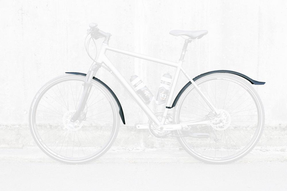 SKS Velo 47 Trekking Fahrradschutzblech-Set für 28\" Fahrräder, 47 mm Profilbreite, geeignet für 38-42 mm Reifen, schlagfester Kunststoff, Universalbefestigung