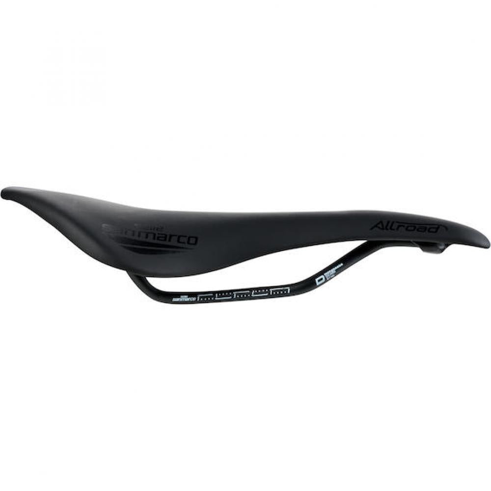 Selle San Marco Sattel Allroad Dynamic 146 x 268 mm Schwarz - komfortabler Gravel- und Touring-Sattel