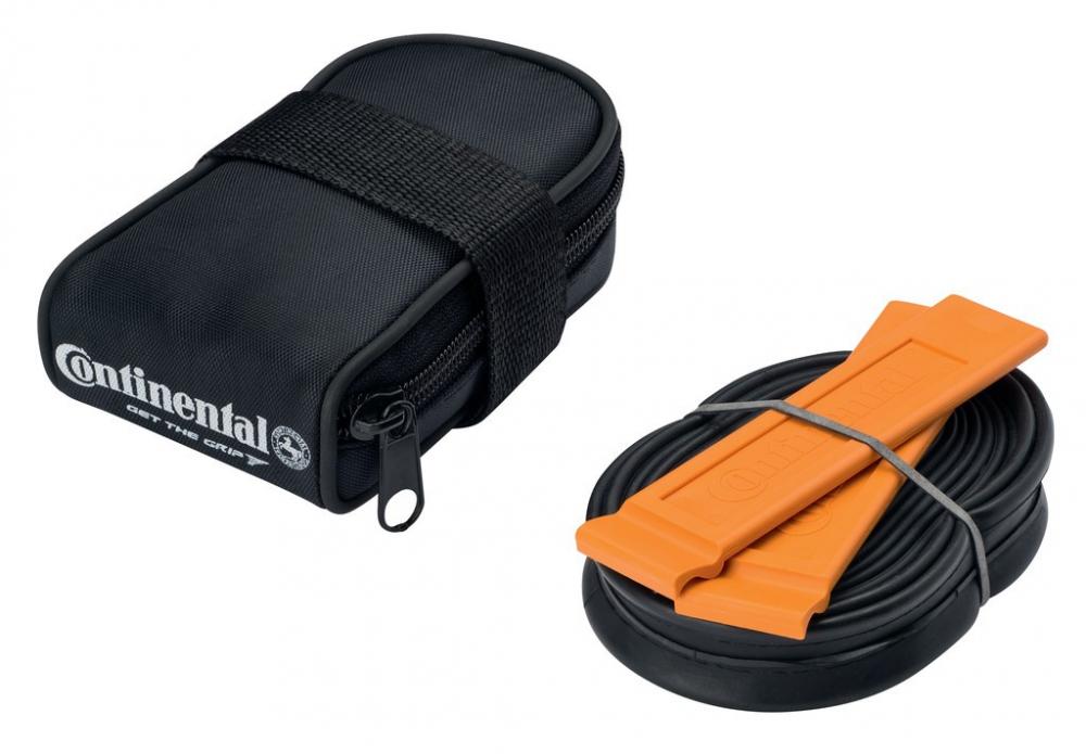 Continental Satteltasche Tour 28 D40 mit DV-Schlauch und 2 Reifenhebern für 28 Zoll.