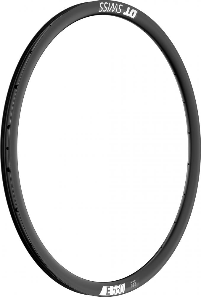 DT Swiss Felge E 550 Disc 28"/700C 24 Loch Schwarz - aerodynamische Rennrad-Felge