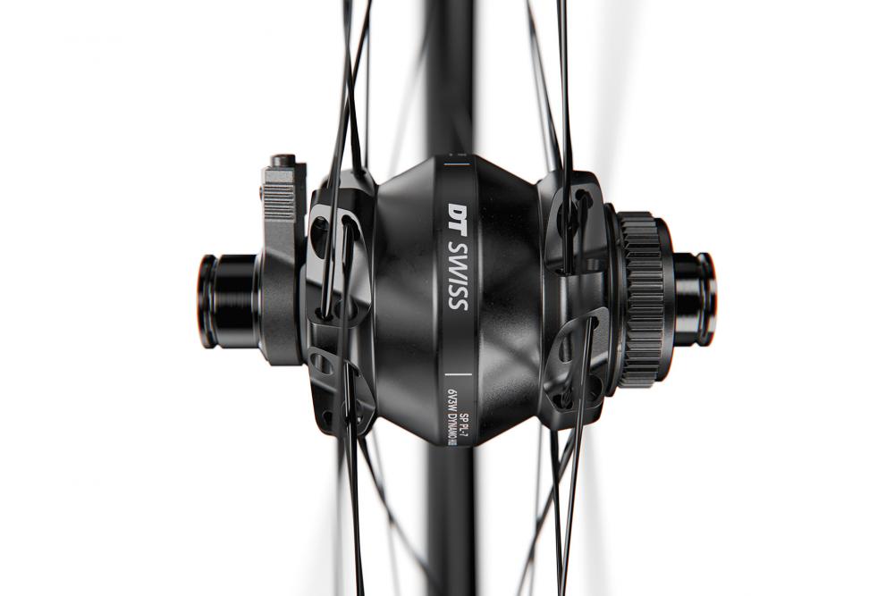 DT Swiss Laufrad G 1800 SPLINE DYN 622 x 25 mm Schwarz - dynamobetriebenes Gravel-Vorderrad