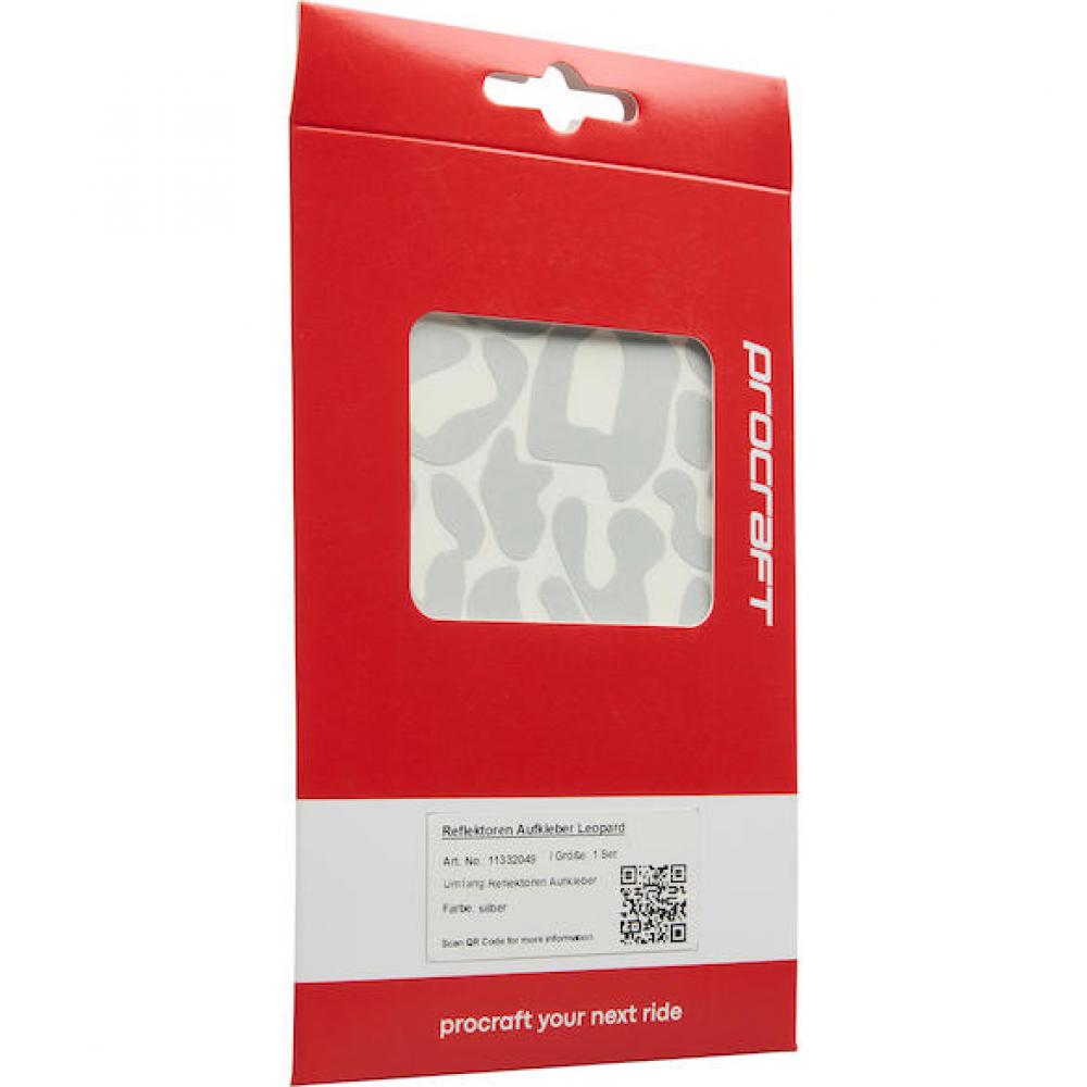 Procraft Reflektoren Sticker Set - Leopard Universal Silber - mehr Sichtbarkeit & Style