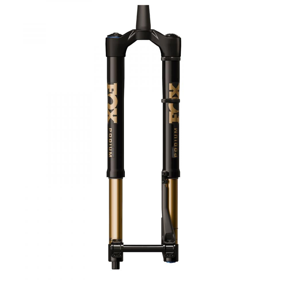FOX INV Podium Factory Federgabel 170mm 29" Grip X2, High-Performance Enduro-Federgabel, schwarz-gold.
