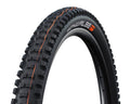 Schwalbe Big Betty 29x2.60" MTB Reifen schwarz, TLE E-50 faltbar, mit aggressivem Stollenprofil und orangefarbenen Streifen.