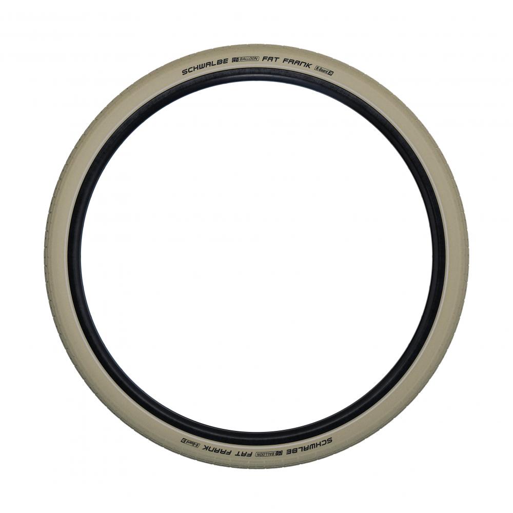 Schwalbe Drahtreifen FAT FRANK Active Line 28x2,0 Zoll (50-622) Creme/Reflex - stylischer Urban-Cruiser mit Pannenschutz