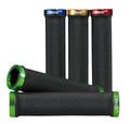 Ergotec MTB/ATB-Griffe Kraton, 135mm, schwarz, mit goldener Klemmung.