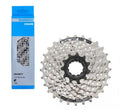 Shimano Antriebsset: Kassette ACERA CS-HG41 7-fach 11-28 Zähne + Kette CN-HG71 6/7/8-fach 116 Glieder, ideal für MTB und Road, langlebig und präzise Schaltperformance