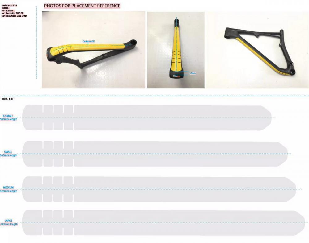MSC PROTECTOR MY18 EPIC Unterrohrschutz XL - Alloy & Carbon Mylar Downtube Protector - Rahmenschutz