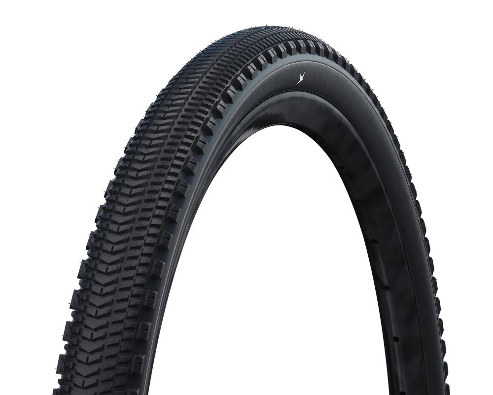 Schwalbe G-ONE OVERLAND PRO Evolution 40 schwarzer Gravel Faltreifen für Straße & Offroad mit markantem Profil.