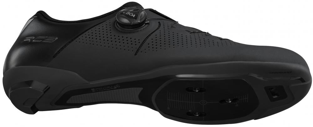 SHIMANO Fahrradschuhe RC302 Herren/Damen Road SPD-SL Typ - Straßenradschuh, Schwarz, Größe 44