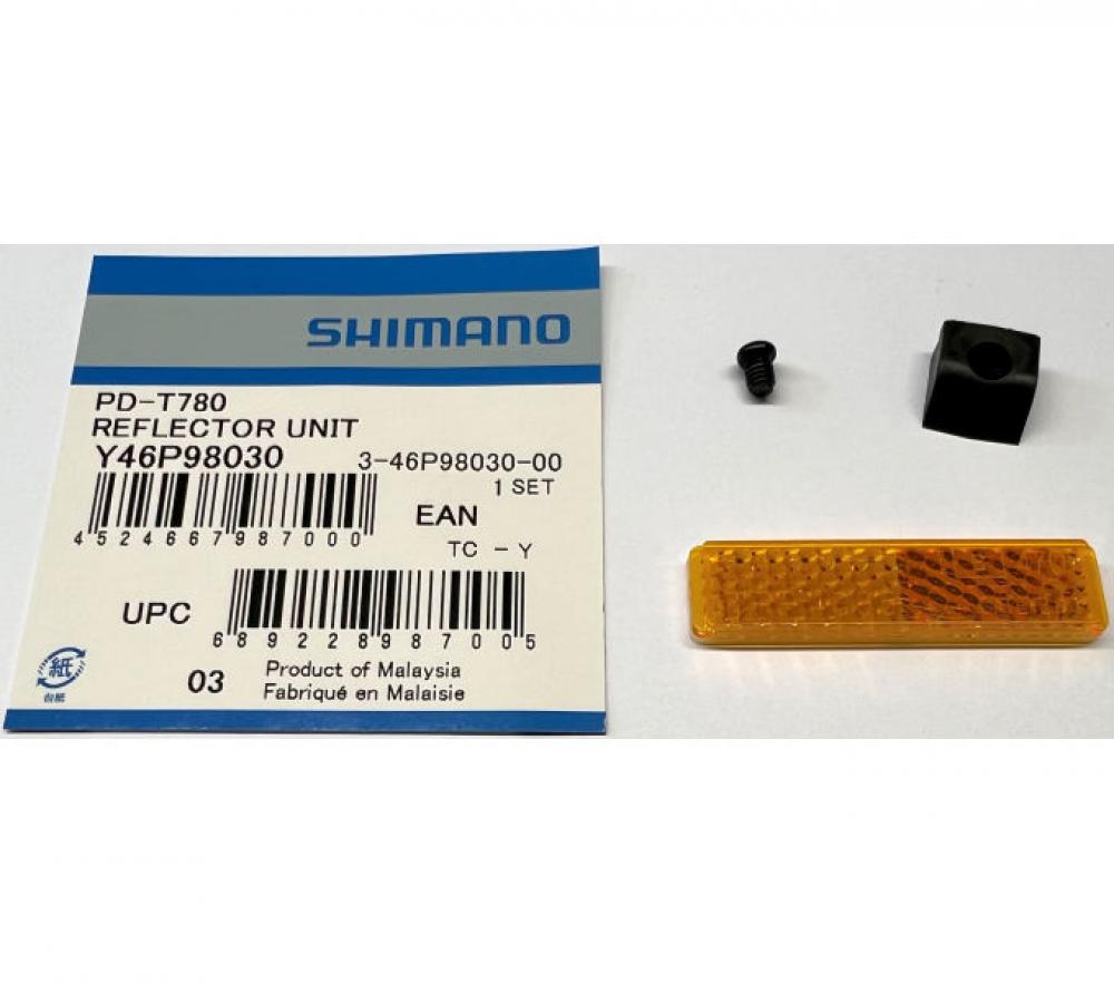SHIMANO Reflektorsatz PD-T780 - Ersatzreflektoren für PD-T780 Pedale, ca. 7 g
