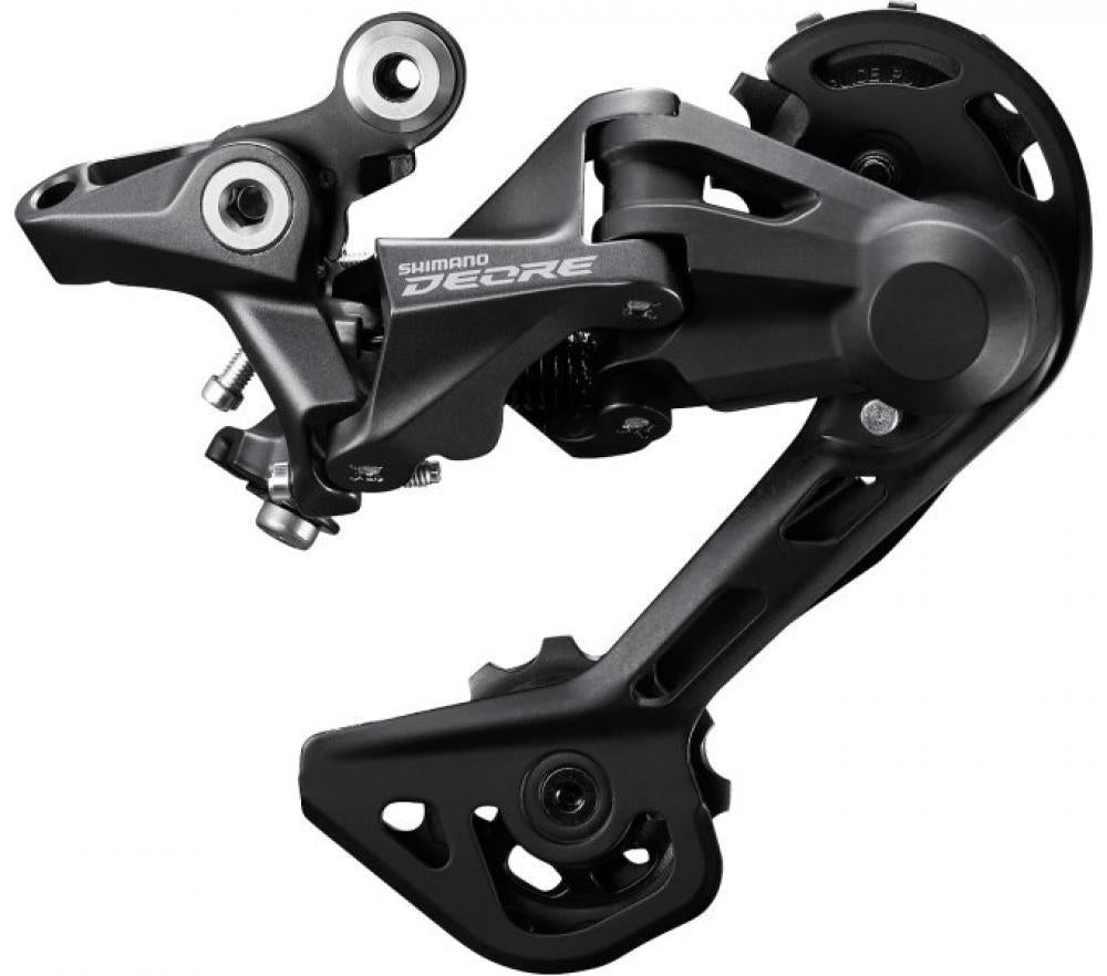 Retoure: Shimano, Schaltwerk, DEORE, RD-M4120 SHADOW PLUS, SGS 10/11-fach, Top normal (Standard), lang, mit Schalter für härtere Federvorspannung, direct mount, direct attachment
