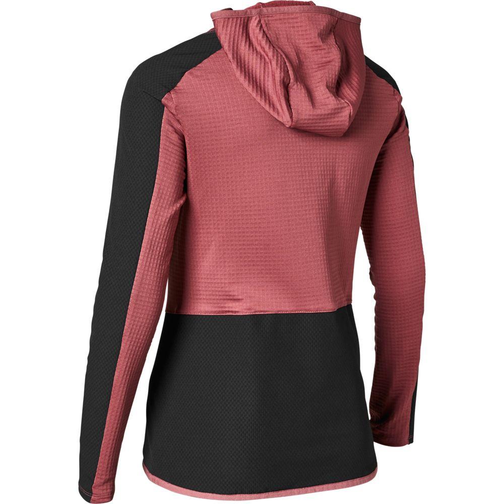 Fox Women Defend Thermo Hoodie Kapuzenpullover Dusty Rose Größe L