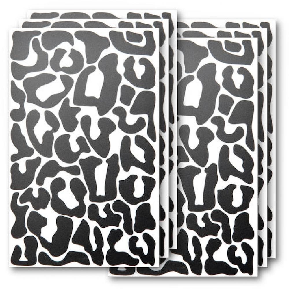 Luxshield Reflektor-Sticker Leopard Einheitsgröße Schwarz - erhöhte Sichtbarkeit im Stradenverkehr