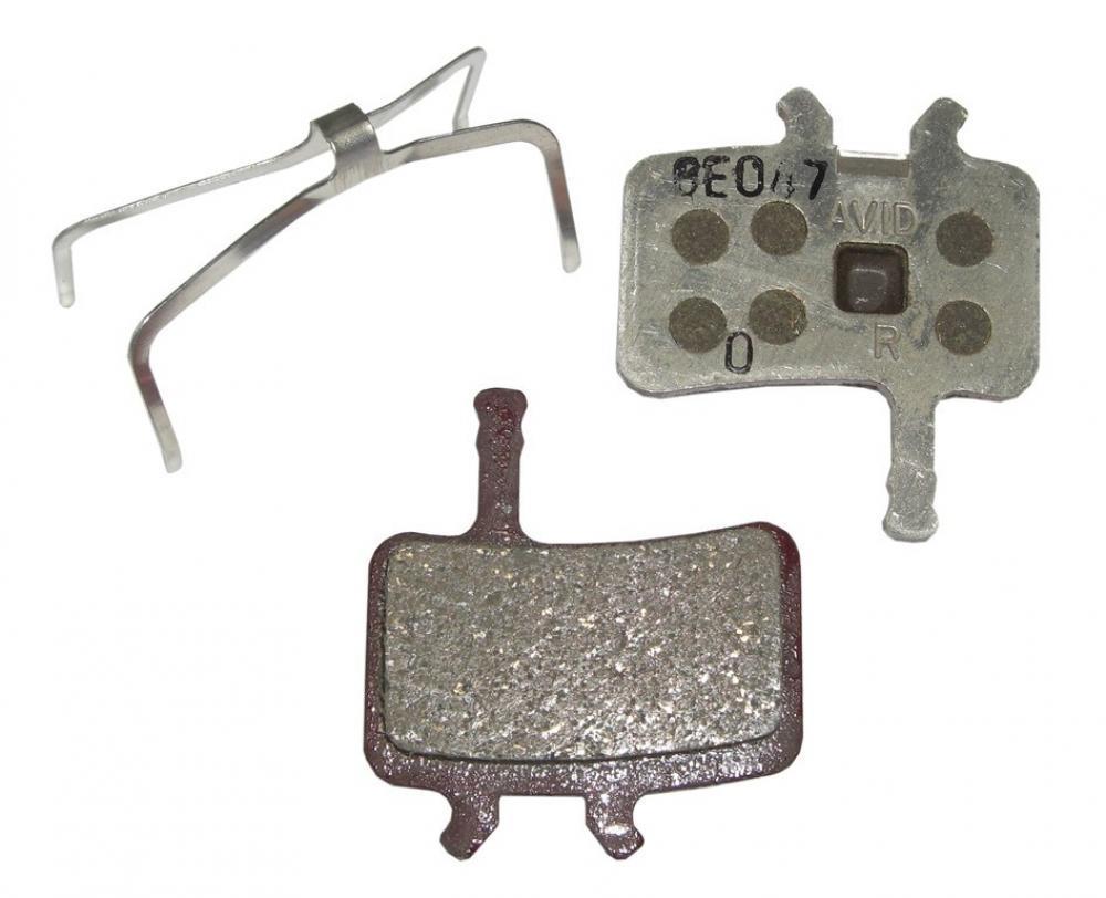 Avid Scheibenbremsbelag Set organisch, Alu-Träger, für Juicy 3/5/7, Carbon, Ultimate & BB7, leise & leicht, mit Feder.