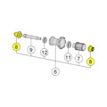 Vision Endkappen-Kit für VISION Naben/Laufräder 12/15 mm Schwarz - präzise Anpassung