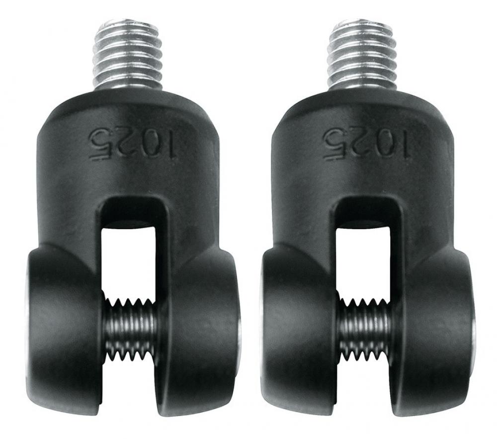 SKS Federgabeladapter für RockShox/Suntour, schwarz zur Montage von SKS Schutzblechen an Federgabeln mit M5-Gewindeaufnahme, passend für Schutzblechstreben bis 4 mm Breite