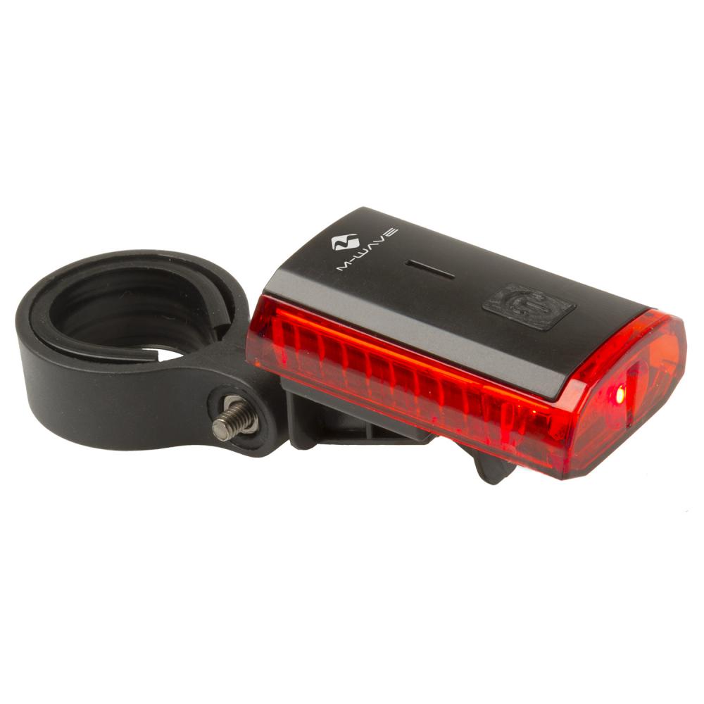 M-WAVE Akku-Beleuchtungsset ATLAS K 11 USB schwarz 28 lx