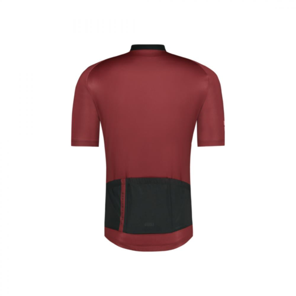 BBB Cycling Trikot ConvertFit ECO S clay rot S - atmungsaktives Recycling-Radtrikot