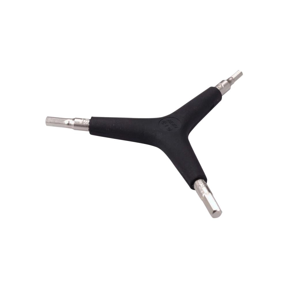 BBB Cycling Innensechskantschlüssel ThreeStar 4/5/6 mm schwarz - kompakter 3-Wege-Innensechskantschlüssel