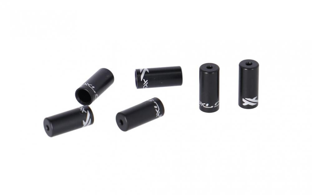 XLC Alu-Endkappen Schaltaußenhü. SH-X07 schwarz, Innen Ø 4,0mm 50 Stück/ Flasche