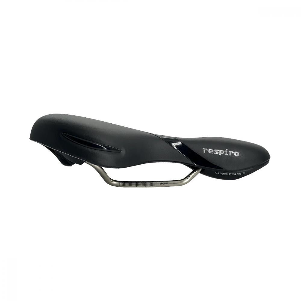 Selle Royal Respiro Athletic Unisex Fahrradsattel schwarz, Air Ventilation System für kühlen Komfort bei sportlichen Fahrten.