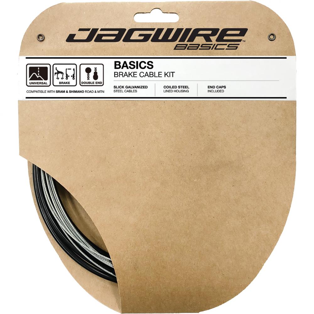 Jagwire Bremszugset Basic Universal Schwarz - zeitgemäße Lösung für Felgenbremsen