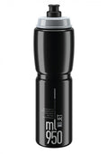 Elite Jet Trinkflasche 950 ml in Schwarz-Grau auf weißem Hintergrund.