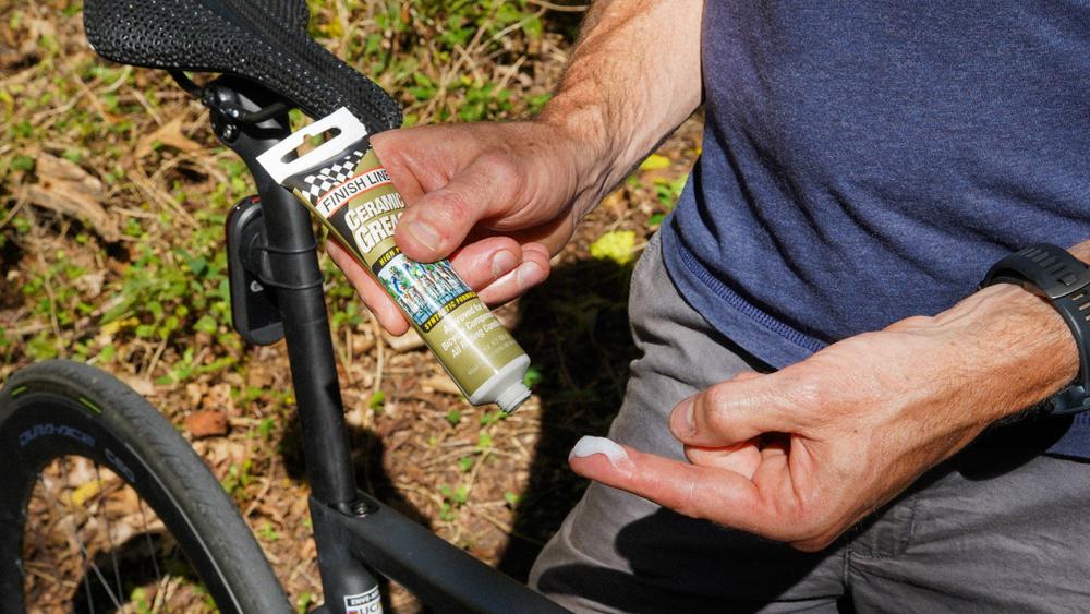 Finish Line Keramik Fett 60g Tube - Hochleistungs-Schmierfett für Lager, Naben, Tretlager und Steuersätze, wasserbeständig, reibungsarm, langlebiger Schutz