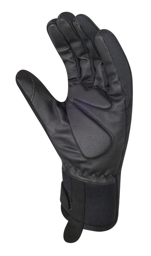 CHIBA 2nd Skin - wasserdichte Radhandschuhe XS schwarz, atmungsaktiv mit Touchfinger