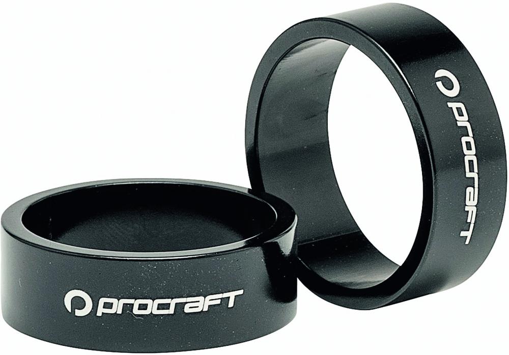 Procraft Ahead Spacer Alu 1 Zoll 10 mm 1 Zoll schwarz - präziser Steuersatz-Ausgleich