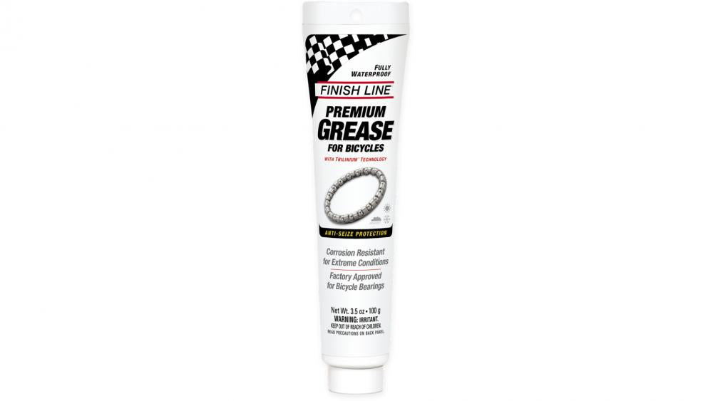Finish Line Premium Fett Trilinium 100g Tube - Hochleistungsfett für Lager, Steuersätze, Tretlager und Naben, wasserfest, korrosionsschützend, extreme Druckbeständigkeit