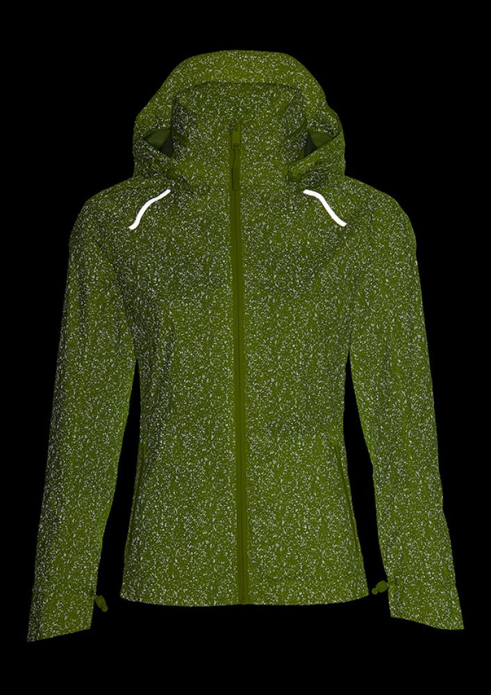 Basil Bekleidung Skane HiVis Damen Regenjacke neongelb M - 360° reflektierend - wasserdicht & atmungsaktiv (10.000 WP/MVP) Bionic Finish® Eco taillierter Schnitt & helmtaugliche Kapuze