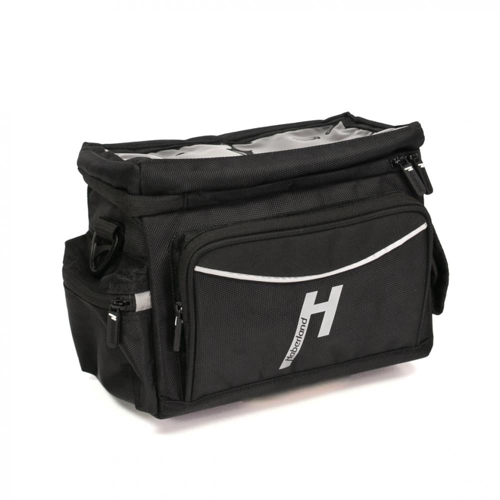 Haberland Lenkertasche 8l Max schwarz - geräumige Lenkertasche für Alltag und Tour