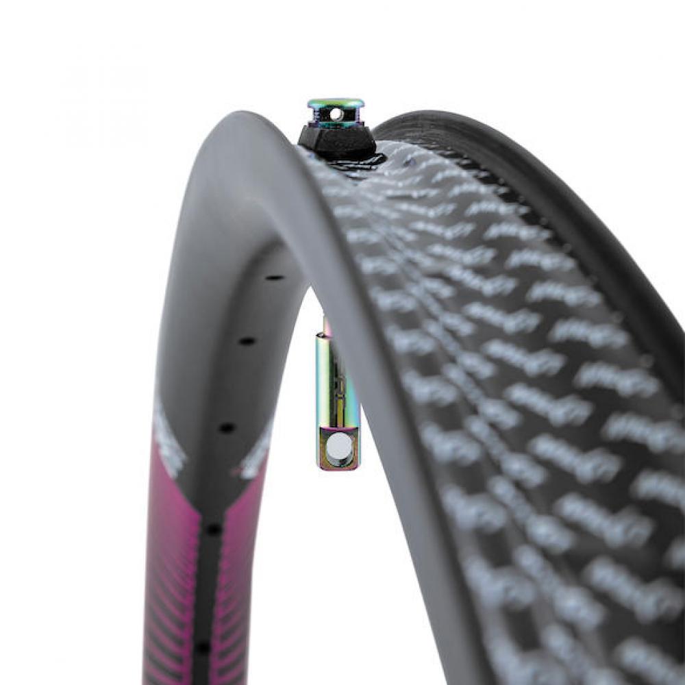 Procraft Tubeless-Ventile 60 mm Oil Slick - Leichte Aluminium-Ventile für tubeless Felgen