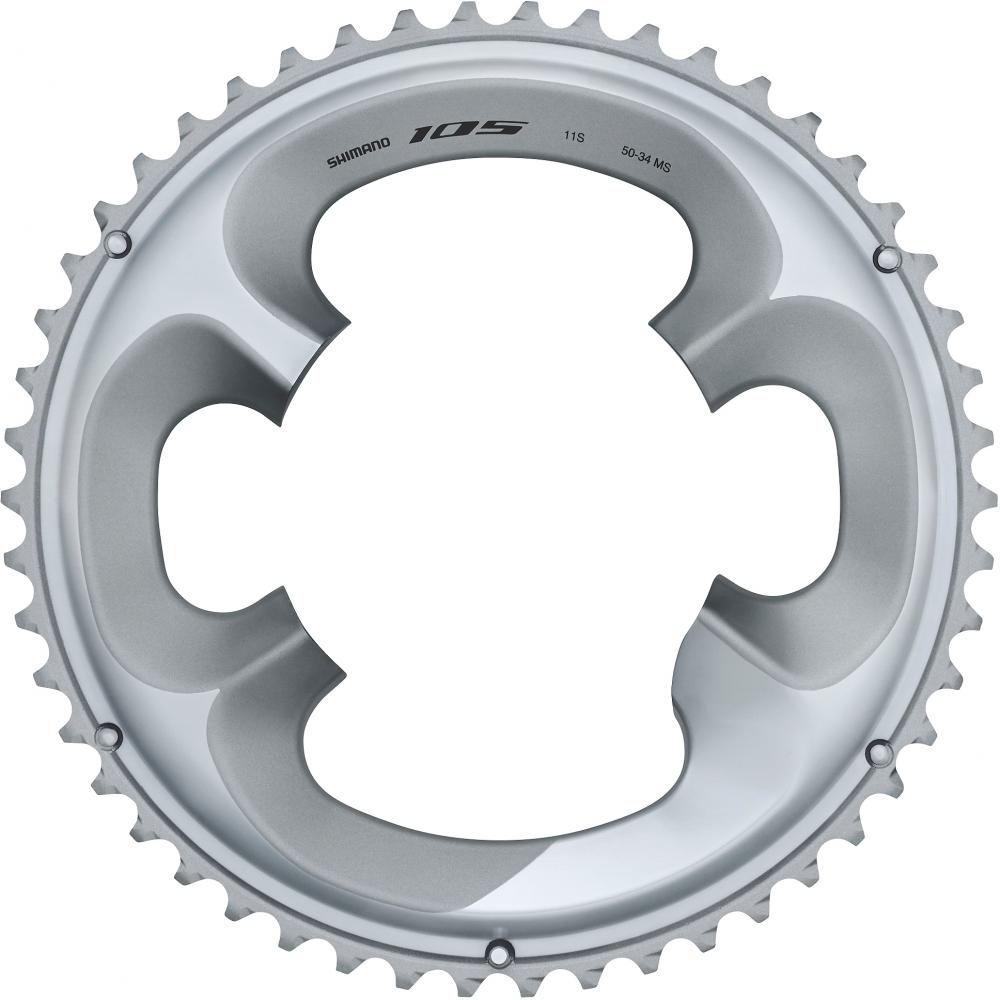 SHIMANO Kettenblatt 105 FC-R7000 50Z Silber - präziser Antrieb für Rennrad-Schaltungen