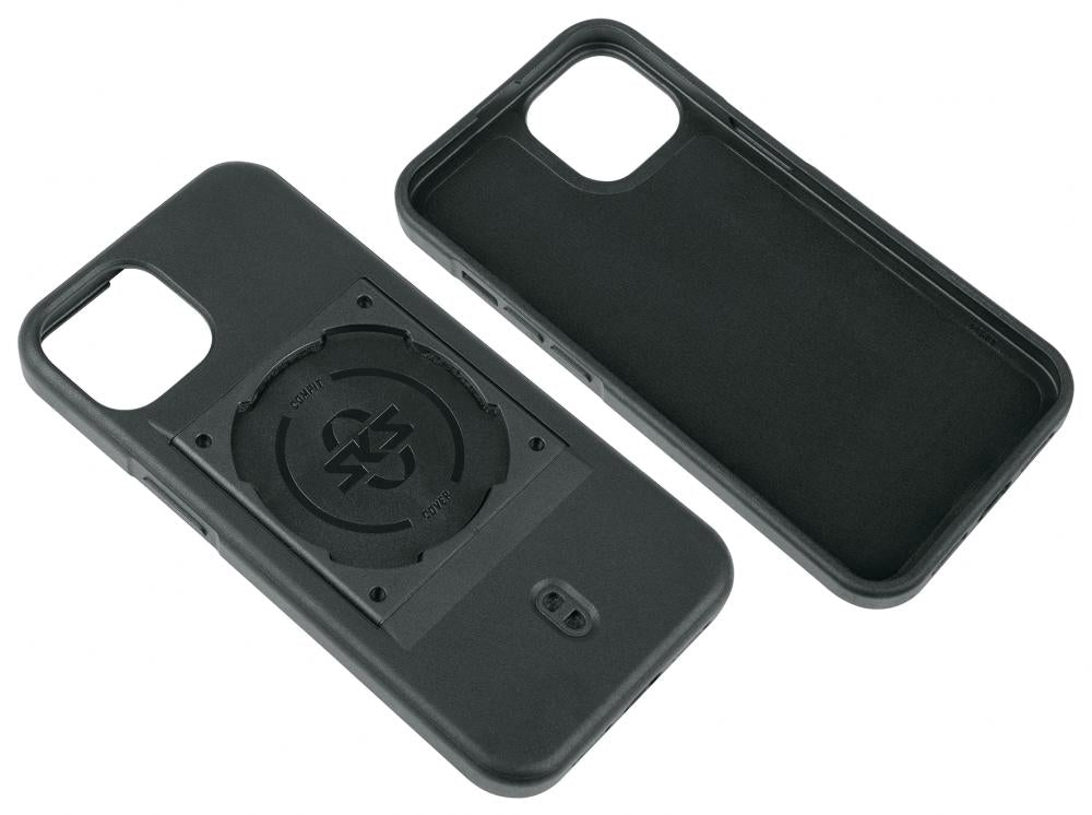 SKS COMPIT Cover für iPhone 14 Robuste 2-Komponenten-Hülle mit spezieller Befestigung für sichere Montage am COMPIT-System, stoßdämpfend und kabelloses Laden kompatibel