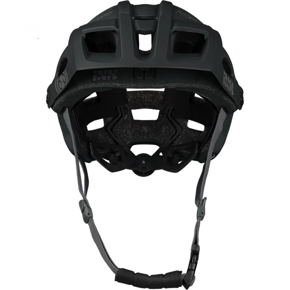 IXS Trail EVO MIPS Helm M/L schwarz, sicherer All-Mountain & Trail-Fahrradhelm, Rückansicht.