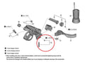SHIMANO Hebelachse für BL-M9220, mit Befestigungsschraube 9220 - präzise Bremsjustage