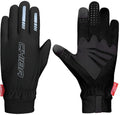 CHIBA Thermofleece - Radhandschuhe, schwarz, Größe M, atmungsaktiv mit Touchfinger