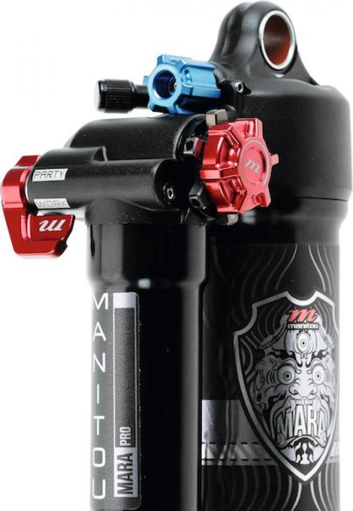 Manitou Federbein Mara Pro Eyelet Mount 230x60 mm Schwarz - einstellbarer High-Performance-Dämpfer